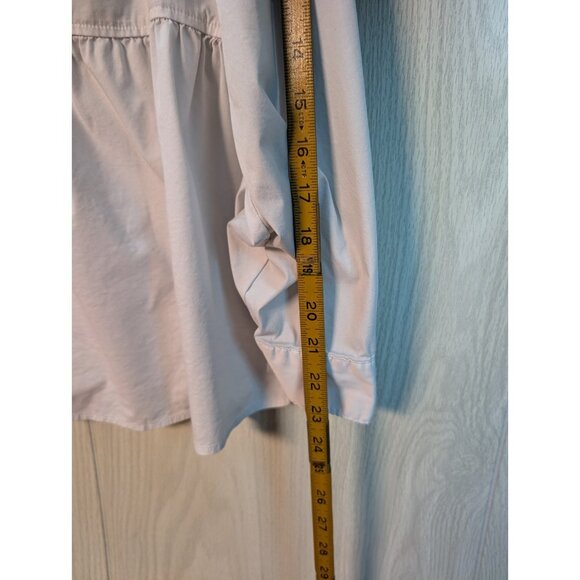 Torrid Womens Poplin Corset Detail Smocked Back Button Up Shirt Babydoll Sz 3X - Picture 6 of 7